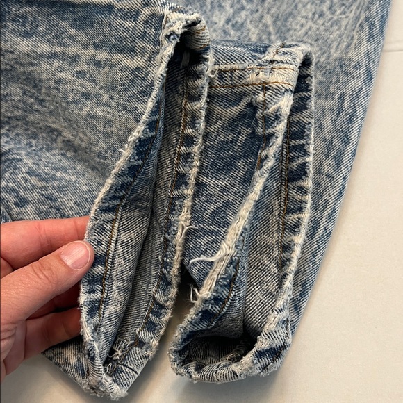 VINTAGE 80’s LEVI’S 501 MADE IN USA ACID WASH GRUNGE DENIM JEANS - Picture 7 of 16